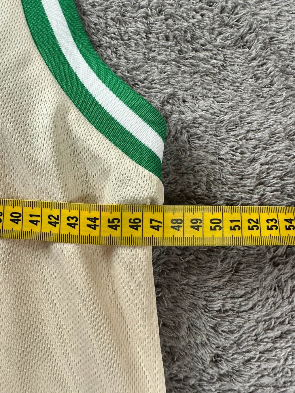 Karl Kani Vintage Basketball Jersey - Crème/Groen - Y2K Hip Hop Stijl